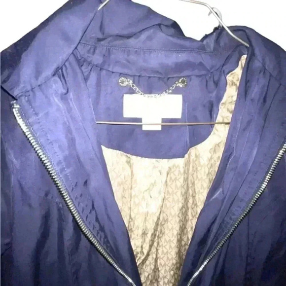 Michael Kors Navy Blue Trench Coat - Picture 2 of 8